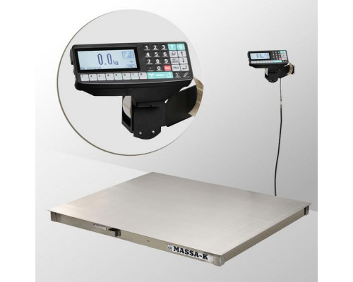 Купить Весы платформенные с печатью этикеток Масса-К 4D-PM.S-15/12-1000-RP от Масса-К